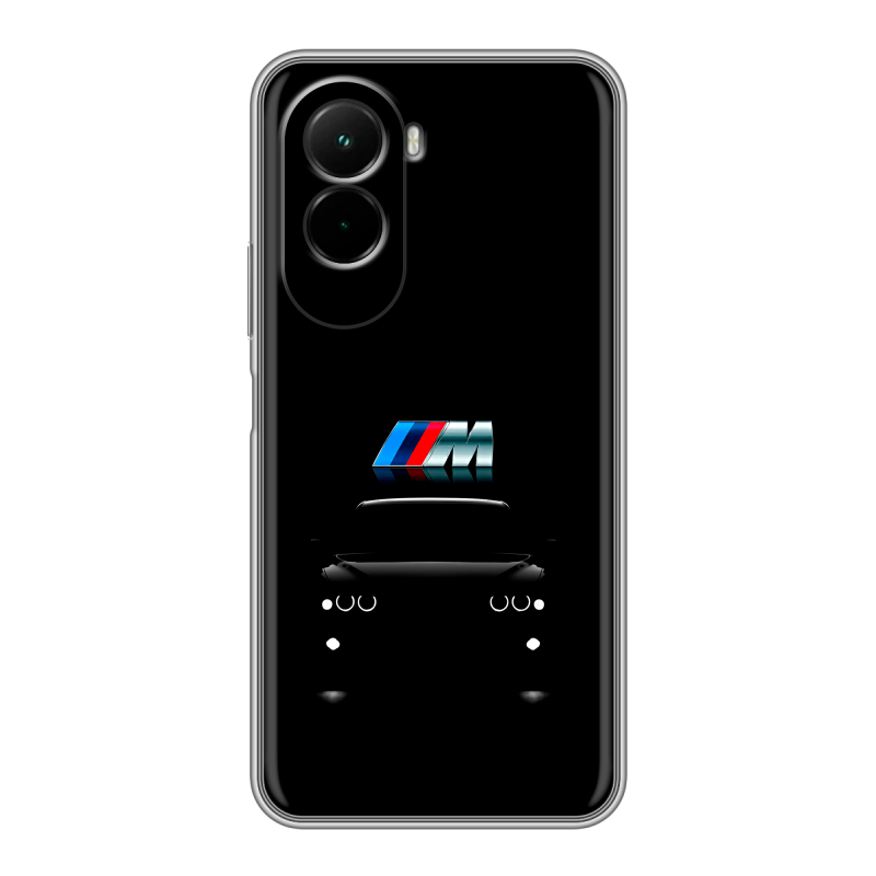 Силиконовый чехол на Poco M7 4G с принтом БМВ BMW Силиконовый чехол на Poco M7 4G с принтом БМВ BMW