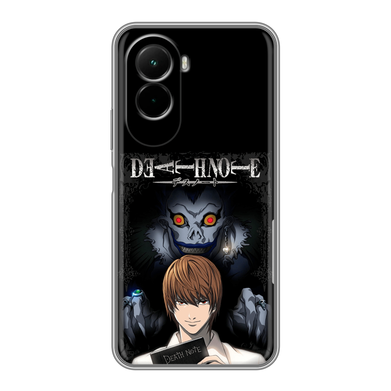 Силиконовый чехол на Poco M7 4G с принтом Death note Тетрадь смерти Силиконовый чехол на Poco M7 4G с принтом Death note Тетрадь смерти