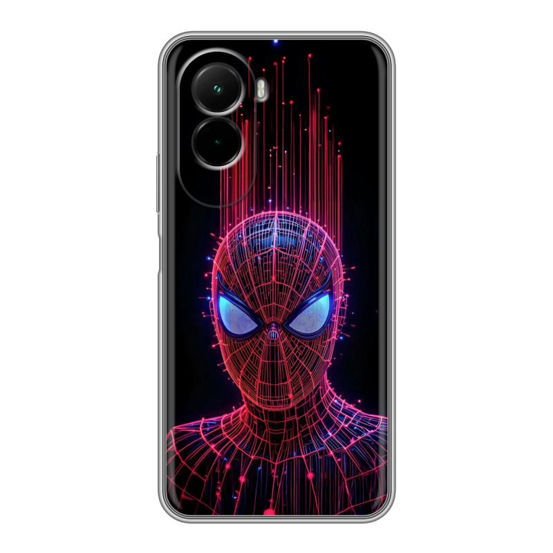 Силиконовый чехол на Poco M7 4G с принтом Spiderman Человек паук Силиконовый чехол на Poco M7 4G с принтом Spiderman Человек паук