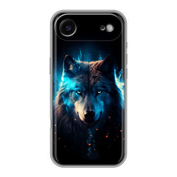 Силиконовый чехол на Iphone Air с принтом Волк ночной Силиконовый чехол на Iphone Air с принтом Волк ночной