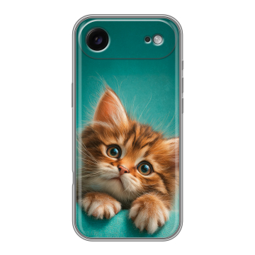 Силиконовый чехол на Iphone Air с принтом котенок