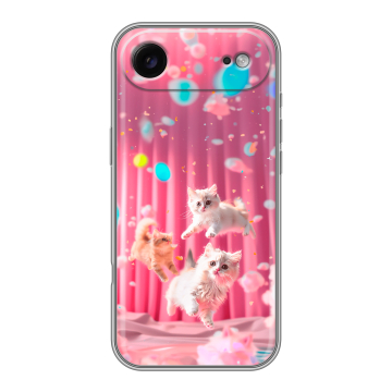 Силиконовый чехол на Iphone Air с принтом милые котики