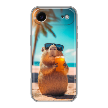 Силиконовый чехол на Iphone Air с принтом Капибара Силиконовый чехол на Iphone Air с принтом Капибара