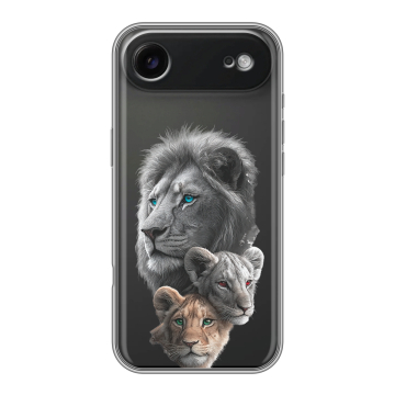 Силиконовый чехол на Iphone Air с принтом Львы