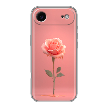 Силиконовый чехол на Iphone Air с принтом Розовая роза