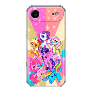 Силиконовый чехол на Iphone Air с принтом My little pony Дружба чудо