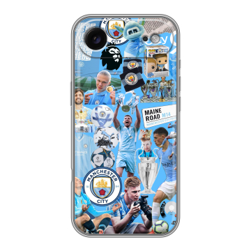 Силиконовый чехол на Iphone Air с принтом Man City Манчестер Сити