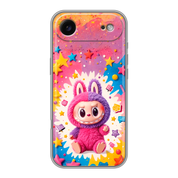 Силиконовый чехол на Iphone Air с принтом Labubu Лабубу