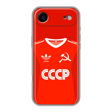 Силиконовый чехол на Iphone Air с принтом Флаг Герб СССР