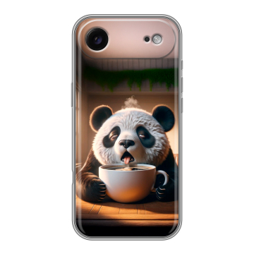 Силиконовый чехол на Iphone Air с принтом смешная панда