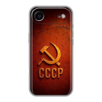Силиконовый чехол на Iphone Air с принтом Флаг Герб СССР Силиконовый чехол на Iphone Air с принтом Флаг Герб СССР