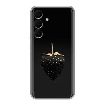 Силиконовый чехол на Samsung Galaxy S25 FE с принтом Черная клубника
