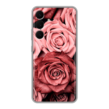 Силиконовый чехол на Samsung Galaxy S25 FE с принтом Цветы розы