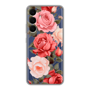 Силиконовый чехол на Samsung Galaxy S25 FE с принтом Розы Силиконовый чехол на Samsung Galaxy S25 FE с принтом Розы