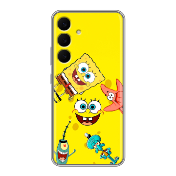 Силиконовый чехол на Samsung Galaxy S25 FE с принтом Спанч боб Спанчбоб Силиконовый чехол на Samsung Galaxy S25 FE с принтом Спанч боб Спанчбоб