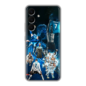 Силиконовый чехол на Samsung Galaxy S25 FE с принтом Реал Роналдо Силиконовый чехол на Samsung Galaxy S25 FE с принтом Реал Роналдо