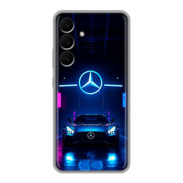 Силиконовый чехол на Samsung Galaxy S25 FE с принтом Mercedes Мерседес Силиконовый чехол на Samsung Galaxy S25 FE с принтом Mercedes Мерседес