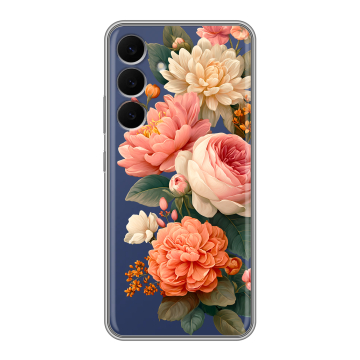 Силиконовый чехол на Samsung Galaxy S25 FE с принтом цветы Силиконовый чехол на Samsung Galaxy S25 FE с принтом цветы
