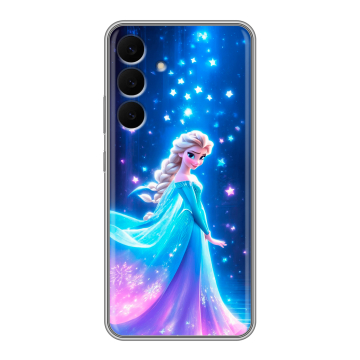 Силиконовый чехол на Samsung Galaxy S25 FE с принтом Холодное сердце Frozen Силиконовый чехол на Samsung Galaxy S25 FE с принтом Холодное сердце Frozen