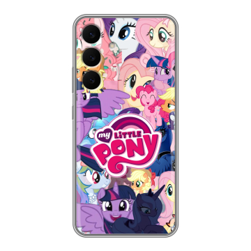 Силиконовый чехол на Samsung Galaxy S25 FE с принтом My little pony Дружба чудо Силиконовый чехол на Samsung Galaxy S25 FE с принтом My little pony Дружба чудо