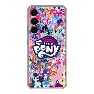 Силиконовый чехол на Samsung Galaxy S25 FE с принтом My little pony Дружба чудо Силиконовый чехол на Samsung Galaxy S25 FE с принтом My little pony Дружба чудо