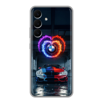 Силиконовый чехол на Samsung Galaxy S25 FE с принтом BMW БМВ Силиконовый чехол на Samsung Galaxy S25 FE с принтом BMW БМВ