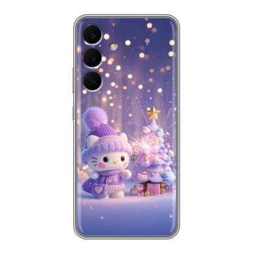 Силиконовый чехол на Samsung Galaxy S25 FE с принтом Новый год Силиконовый чехол на Samsung Galaxy S25 FE с принтом Новый год