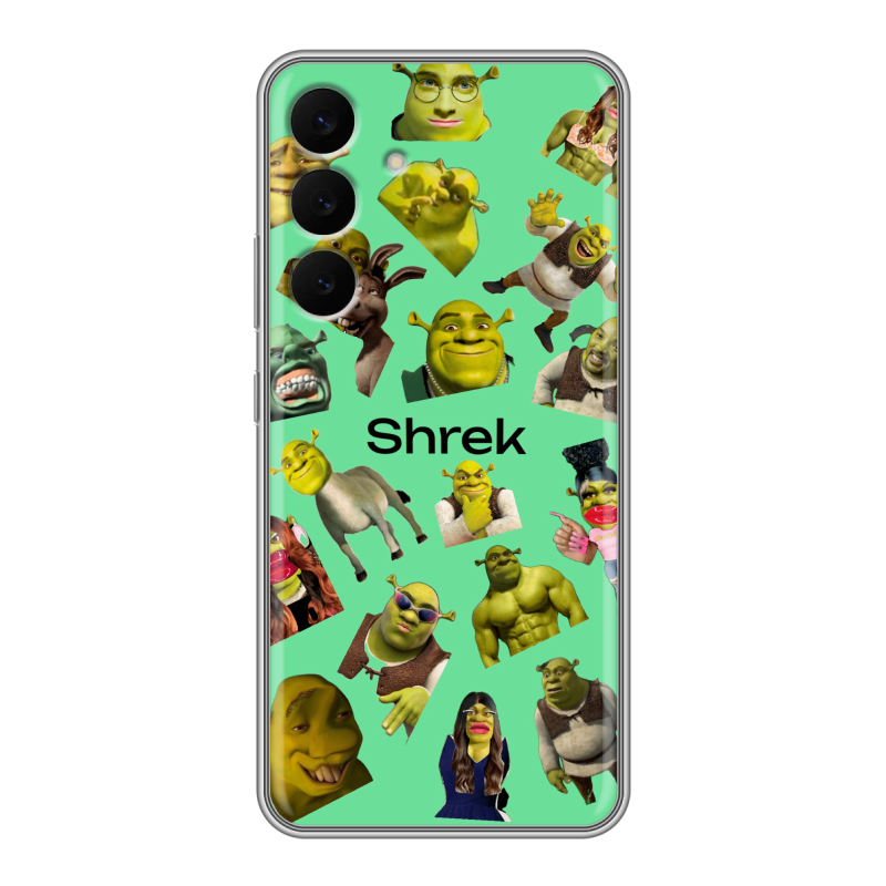 Силиконовый чехол на Samsung Galaxy S25 FE с принтом Шрек Shrek Силиконовый чехол на Samsung Galaxy S25 FE с принтом Шрек Shrek