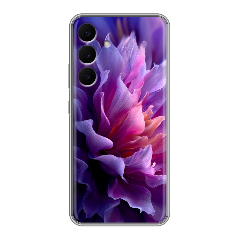 Силиконовый чехол на Samsung Galaxy S25 FE с принтом женский цветы Силиконовый чехол на Samsung Galaxy S25 FE с принтом женский цветы