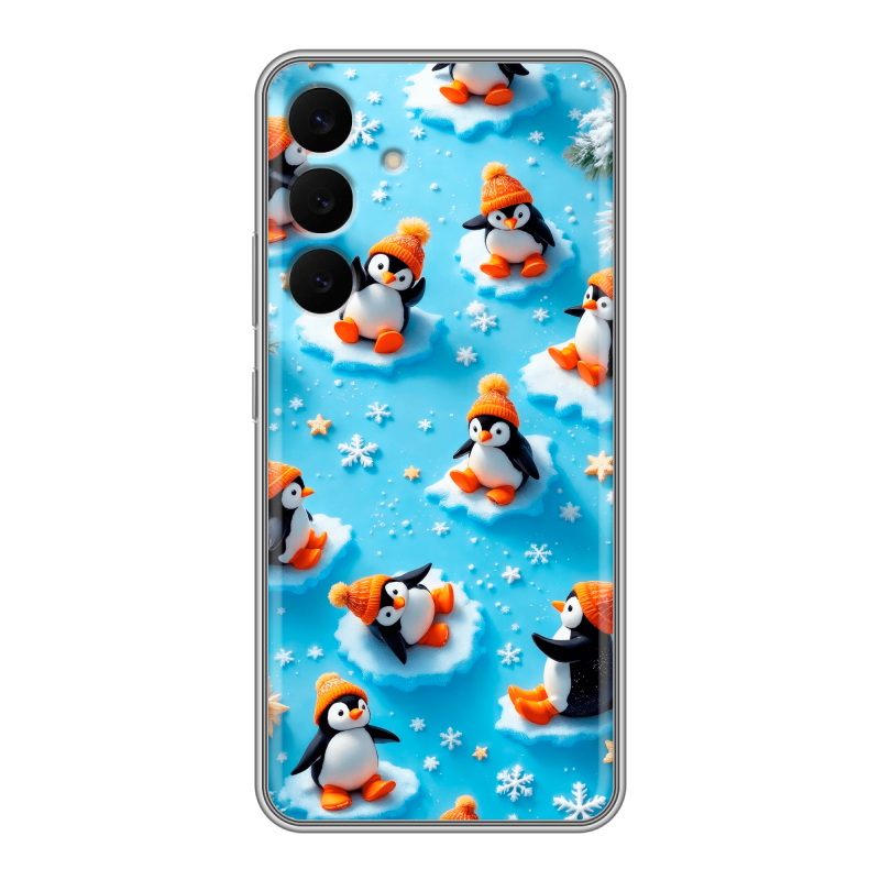 Силиконовый чехол на Samsung Galaxy S25 FE с принтом Новый год Силиконовый чехол на Samsung Galaxy S25 FE с принтом Новый год