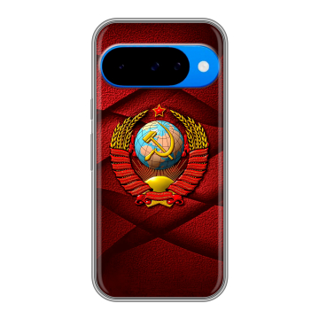 Силиконовый чехол на Google Pixel 10 с принтом Герб СССР