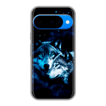 Силиконовый чехол на Google Pixel 10 с принтом Волки