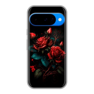 Силиконовый чехол на Google Pixel 10 с принтом Розы красные Силиконовый чехол на Google Pixel 10 с принтом Розы красные