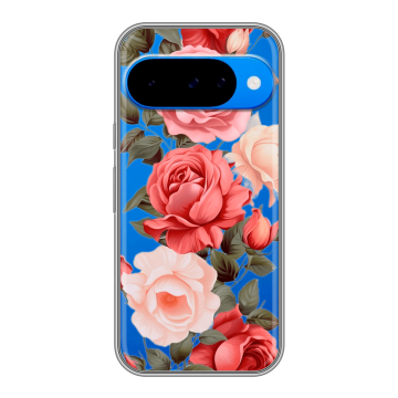 Силиконовый чехол на Google Pixel 10 с принтом Розы Силиконовый чехол на Google Pixel 10 с принтом Розы