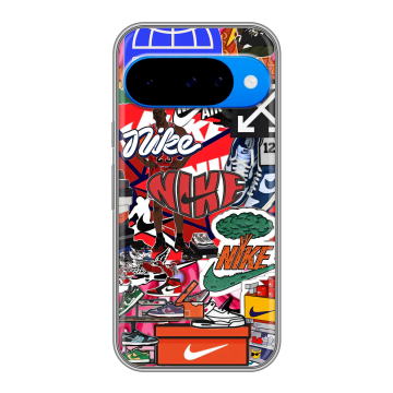 Силиконовый чехол на Google Pixel 10 с принтом Найк Nike яркий Силиконовый чехол на Google Pixel 10 с принтом Найк Nike яркий