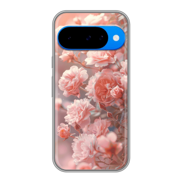 Силиконовый чехол на Google Pixel 10 с принтом Розовые розы Силиконовый чехол на Google Pixel 10 с принтом Розовые розы