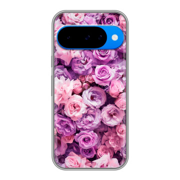 Силиконовый чехол на Google Pixel 10 с принтом лавандовые розы Силиконовый чехол на Google Pixel 10 с принтом лавандовые розы