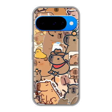 Силиконовый чехол на Google Pixel 10 с принтом капибара Силиконовый чехол на Google Pixel 10 с принтом капибара