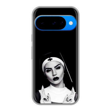 Силиконовый чехол на Google Pixel 10 с принтом монашка Силиконовый чехол на Google Pixel 10 с принтом монашка