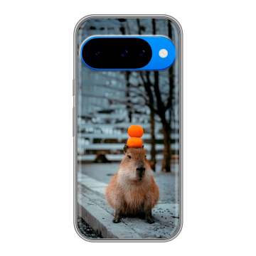 Силиконовый чехол на Google Pixel 10 с принтом капибара Силиконовый чехол на Google Pixel 10 с принтом капибара