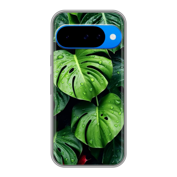 Силиконовый чехол на Google Pixel 10 с принтом Листья