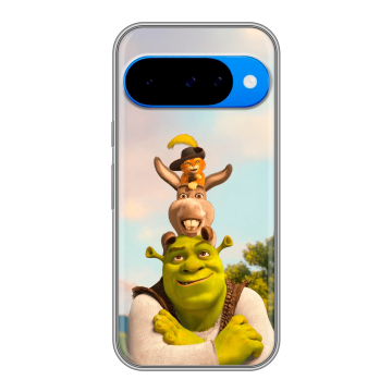 Силиконовый чехол на Google Pixel 10 с принтом Шрек Shrek