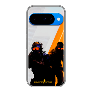 Силиконовый чехол на Google Pixel 10 с принтом Контер страйк Counter strike
