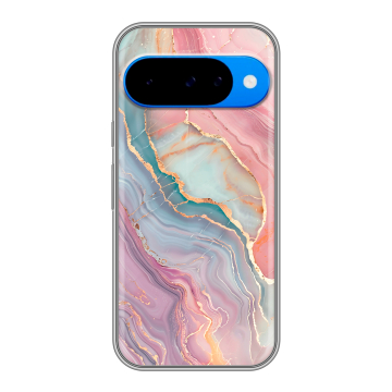 Силиконовый чехол на Google Pixel 10 с принтом розовый мрамор Силиконовый чехол на Google Pixel 10 с принтом розовый мрамор