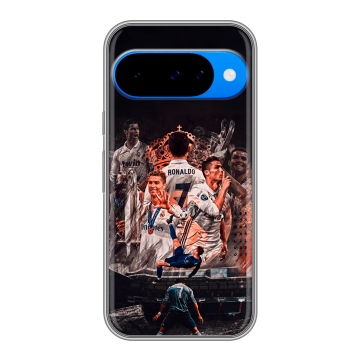 Силиконовый чехол на Google Pixel 10 с принтом Реал Роналдо Real Ronaldo Силиконовый чехол на Google Pixel 10 с принтом Реал Роналдо Real Ronaldo