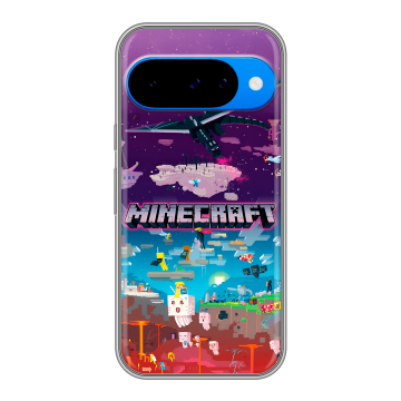 Силиконовый чехол на Google Pixel 10 с принтом Майнкрафт Minecraft Силиконовый чехол на Google Pixel 10 с принтом Майнкрафт Minecraft