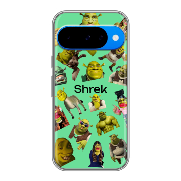 Силиконовый чехол на Google Pixel 10 с принтом Шрек Shrek