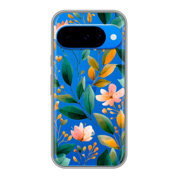 Силиконовый чехол на Google Pixel 10 с принтом Цветы паттерн