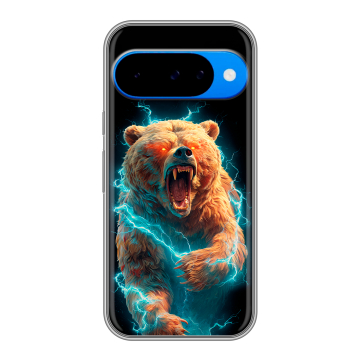 Силиконовый чехол на Google Pixel 10 с принтом Медведь