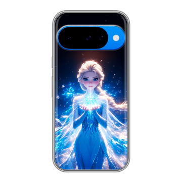 Силиконовый чехол на Google Pixel 10 с принтом Холодное сердце Frozen Силиконовый чехол на Google Pixel 10 с принтом Холодное сердце Frozen